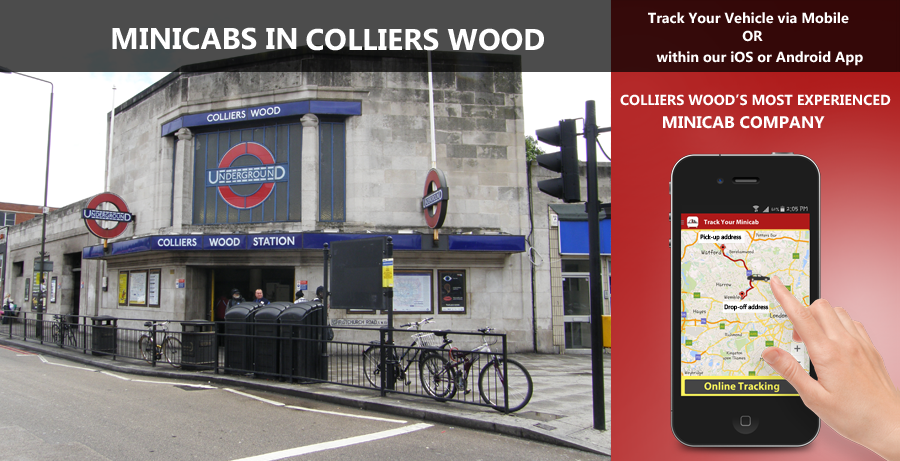 minicab-in-Colliers Wood